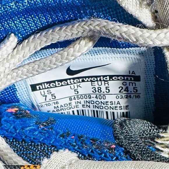 Nike Roshe One JCRD Print Athletic Shoes Multicolor 845009-400 Women’s Sz 7.5 - Picture 8 of 9